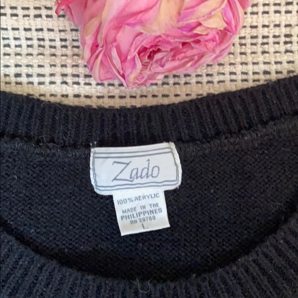 Sweet Vintage Rosebud Sweater Vest Cap Sleeve - Picture 4 of 6